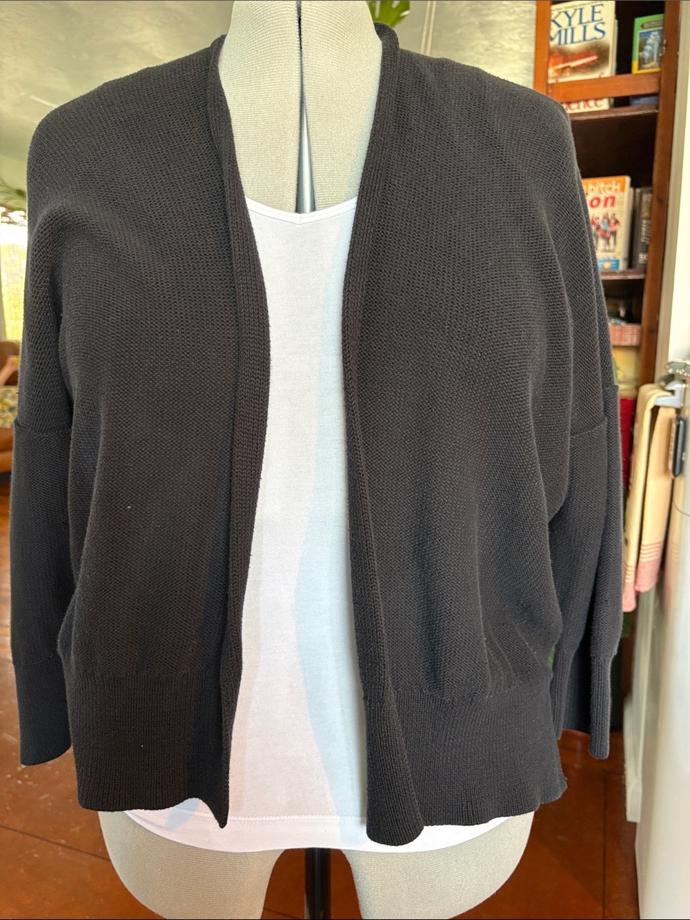 GAP Open-Front Black Women's Cardigan Sweater